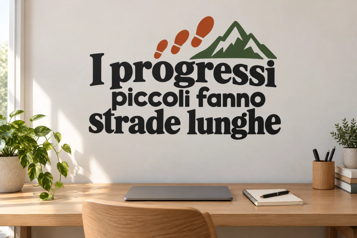I progressi piccoli fanno strade lunghe - simulazione su parete liscia dello studio