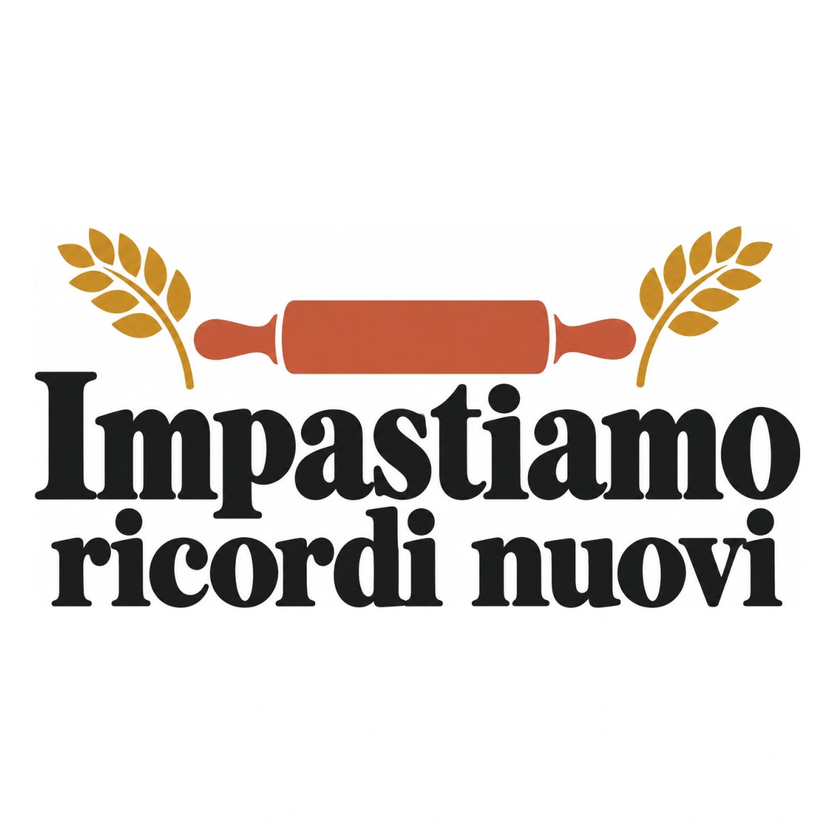 Impastiamo ricordi nuovi - disegno adesivo multicolore a sagome separate