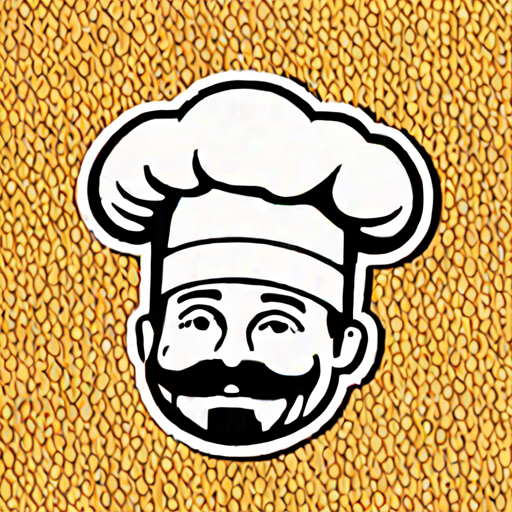 Cappello da Chef Monocromatico