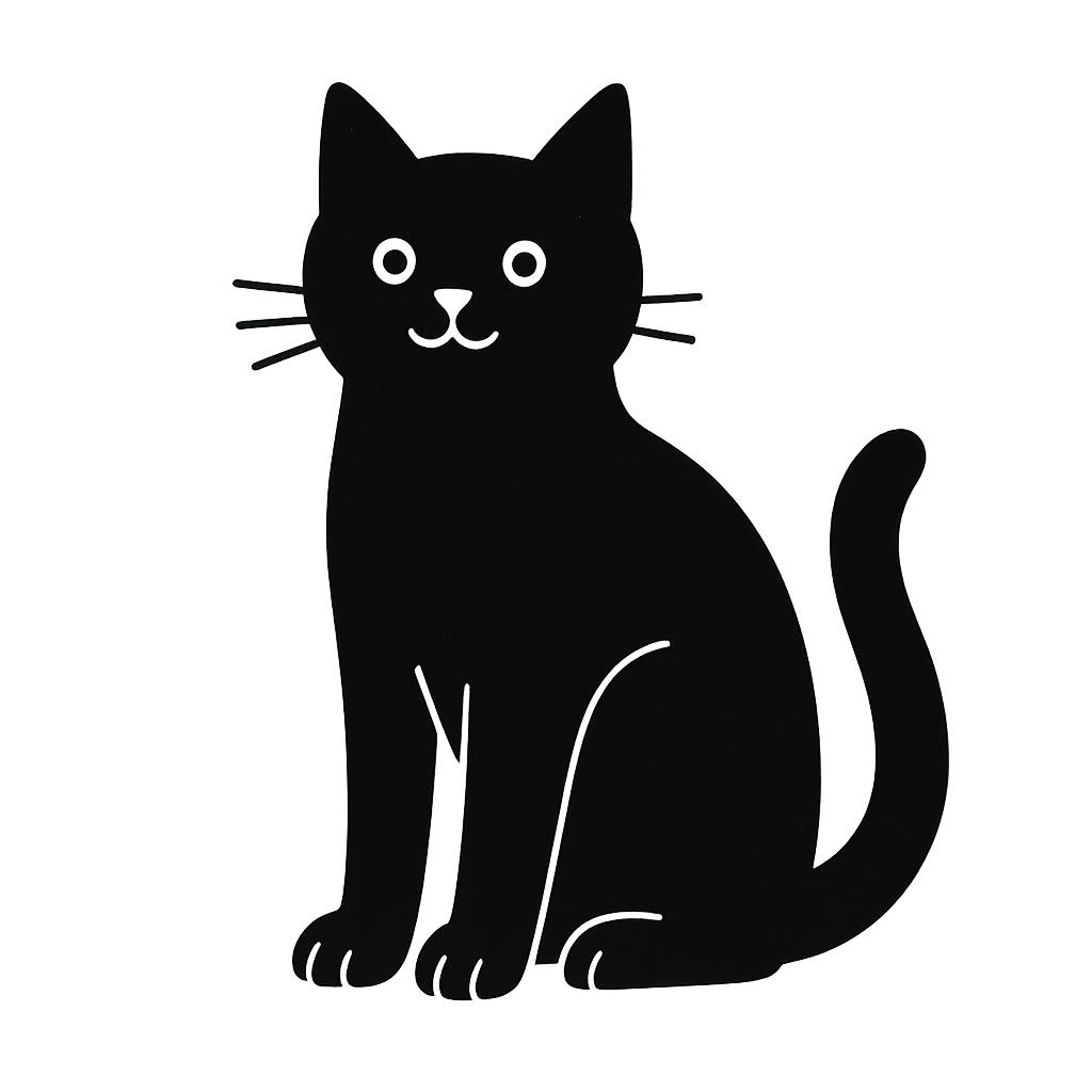 Gatto Simpatico in Posa Azzurra
