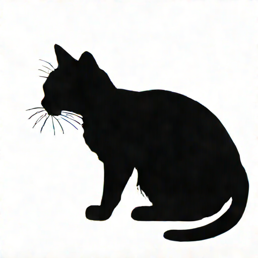 Gatto simpatico in profilo