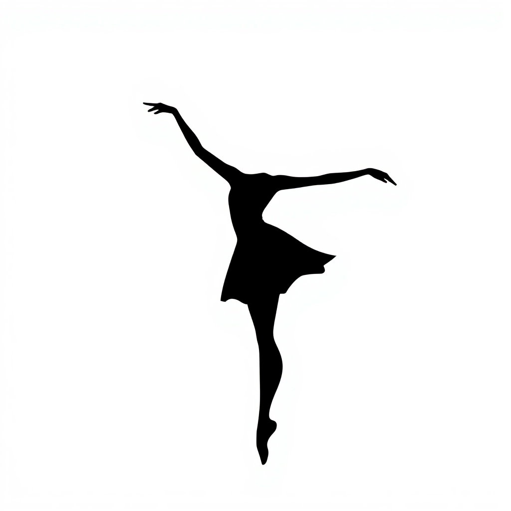 Sticker Ballerina in Posa
