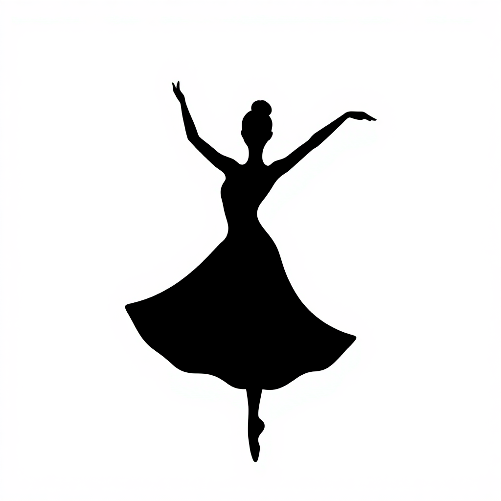 Ballerina Posing Sticker