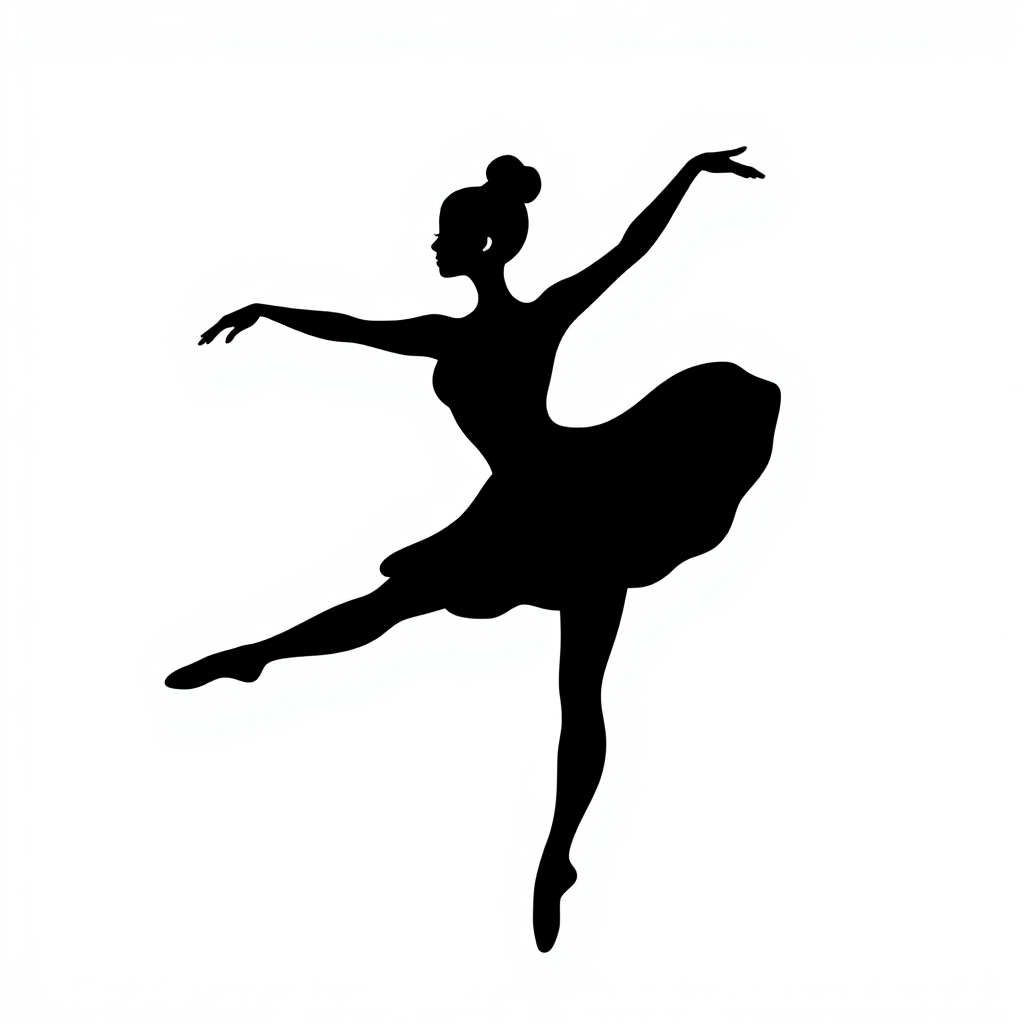 Ballerina in Posa Sticker