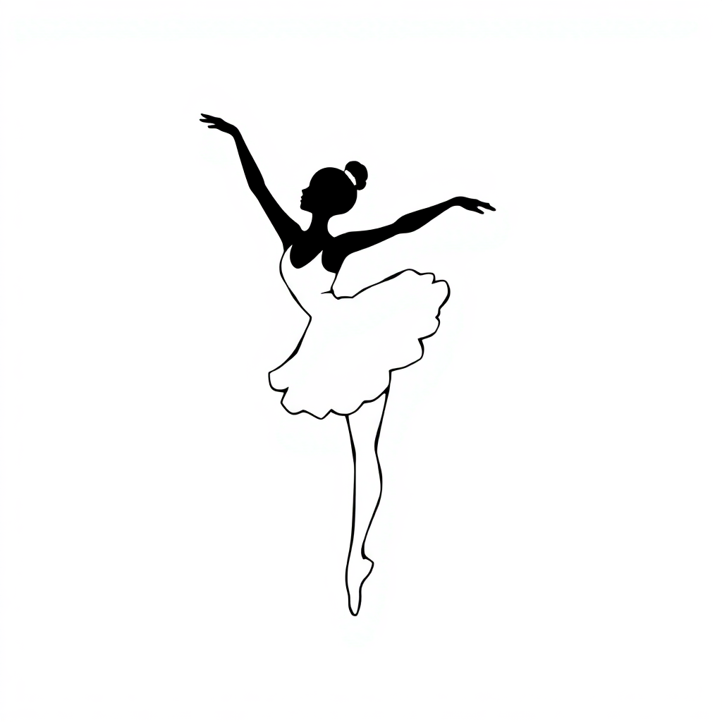 Adesivo Ballerina in Posa