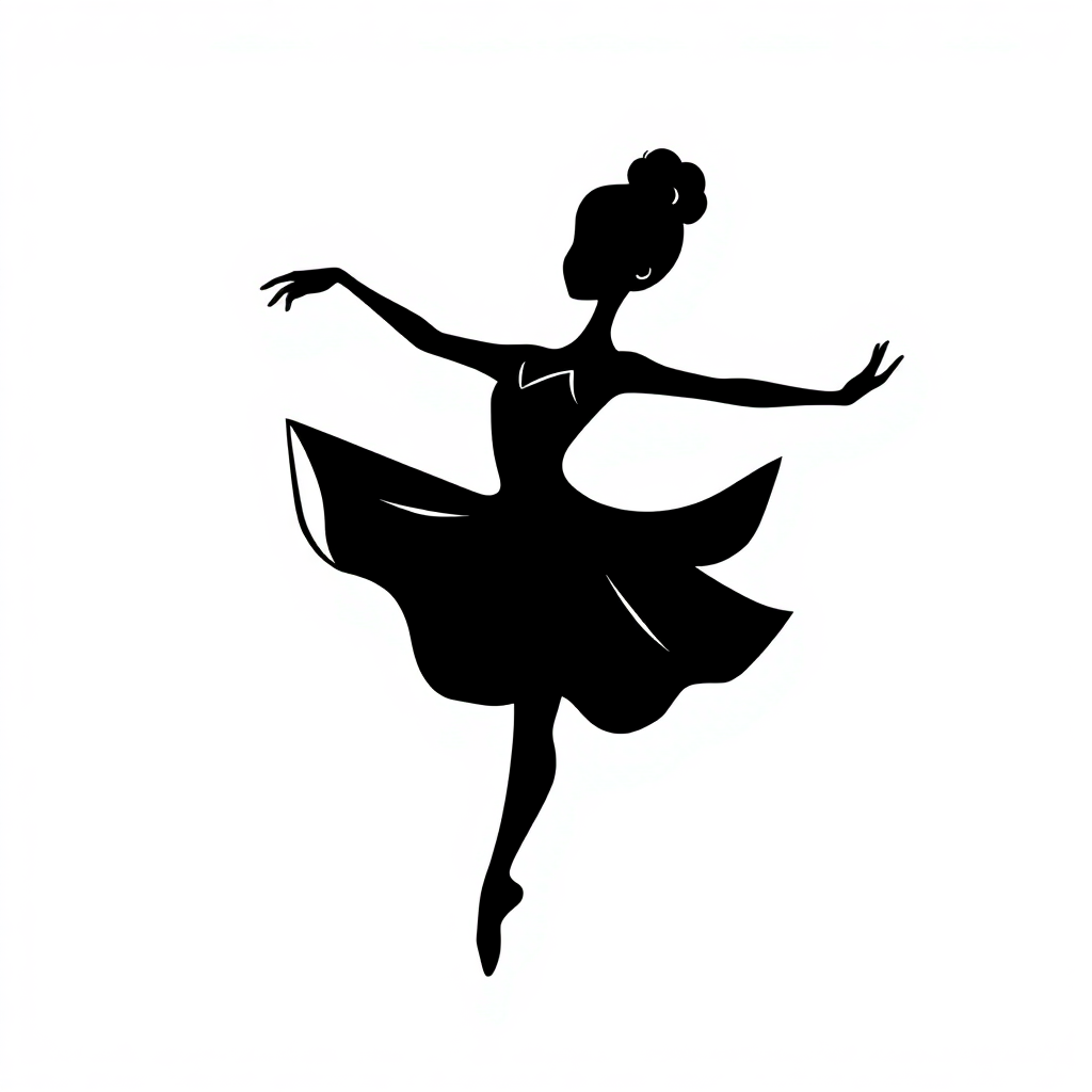 Ballerina in Posa Adesivo PVC