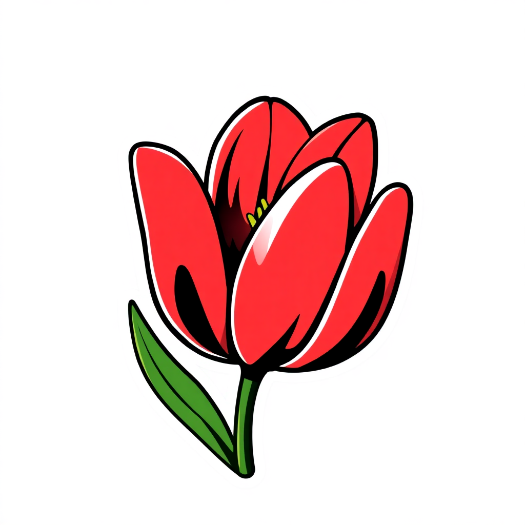 Carta da parati Tulipano Vellutato