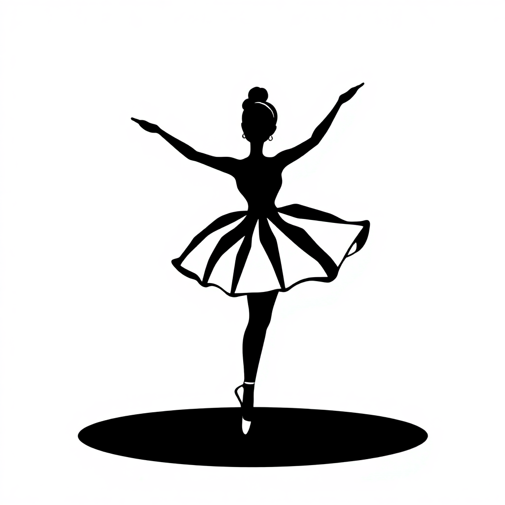 Ballerina in Posa Adesivo