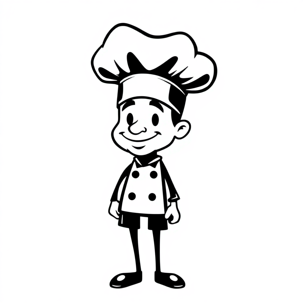 Cappello da Chef Monocromatico