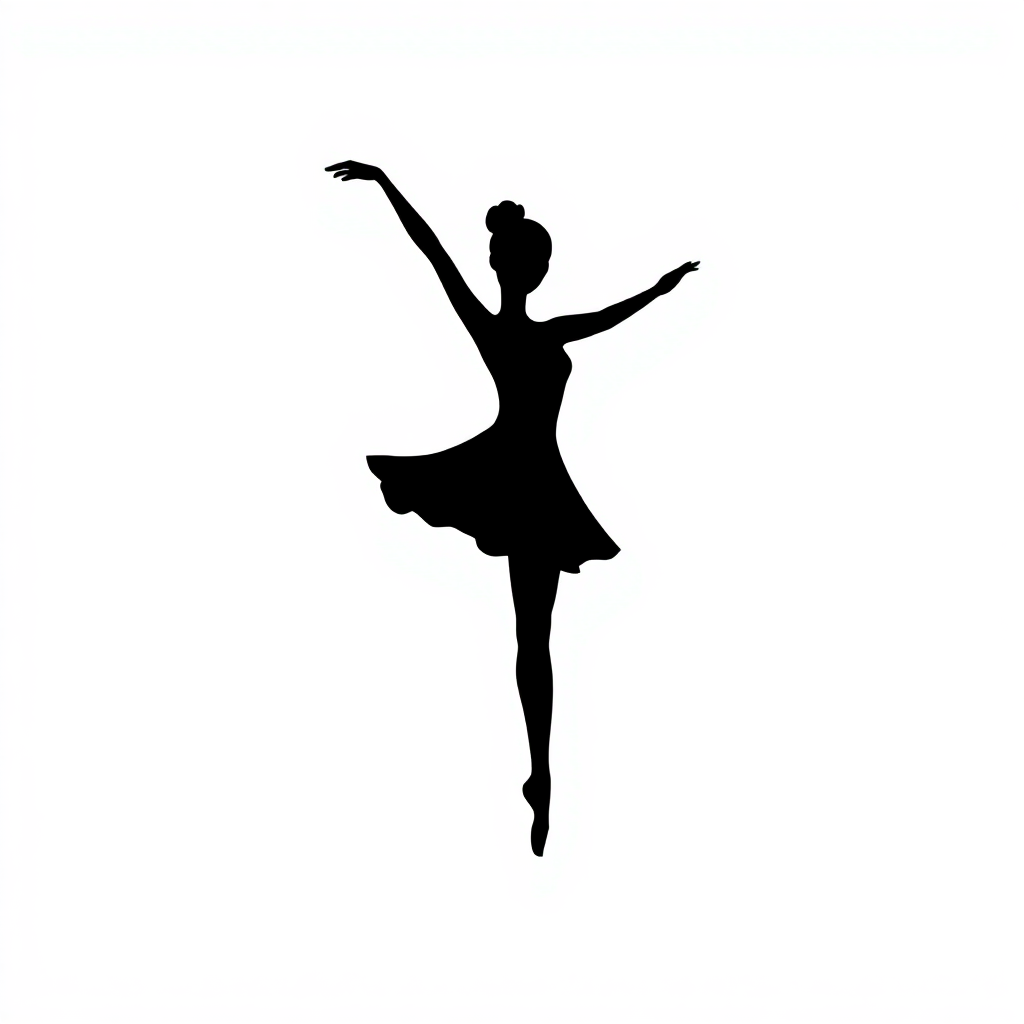 Sticker Ballerina in Posa