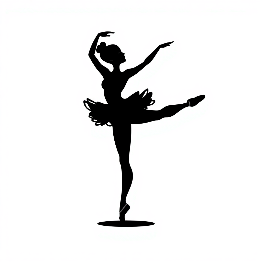 Sticker Ballerina in Posa - Adesivo Decorativo Unico