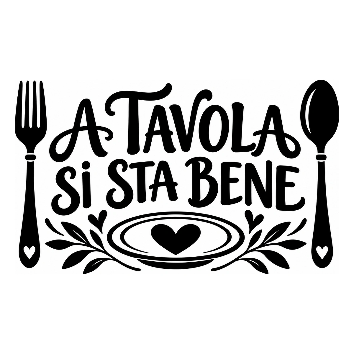 Adesivo cucina - A tavola si sta bene