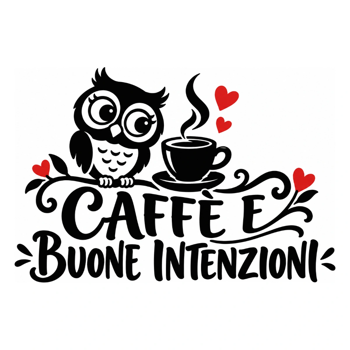 Adesivo cucina - Caffè e buone intenzioni