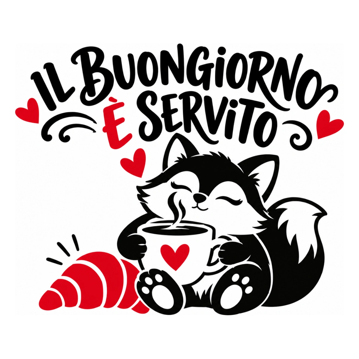 Adesivo cucina - Il buongiorno è servito
