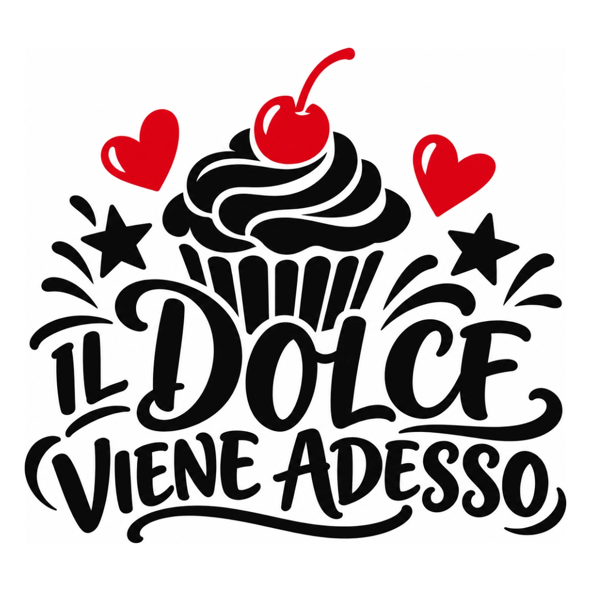Adesivo cucina - Il dolce viene adesso