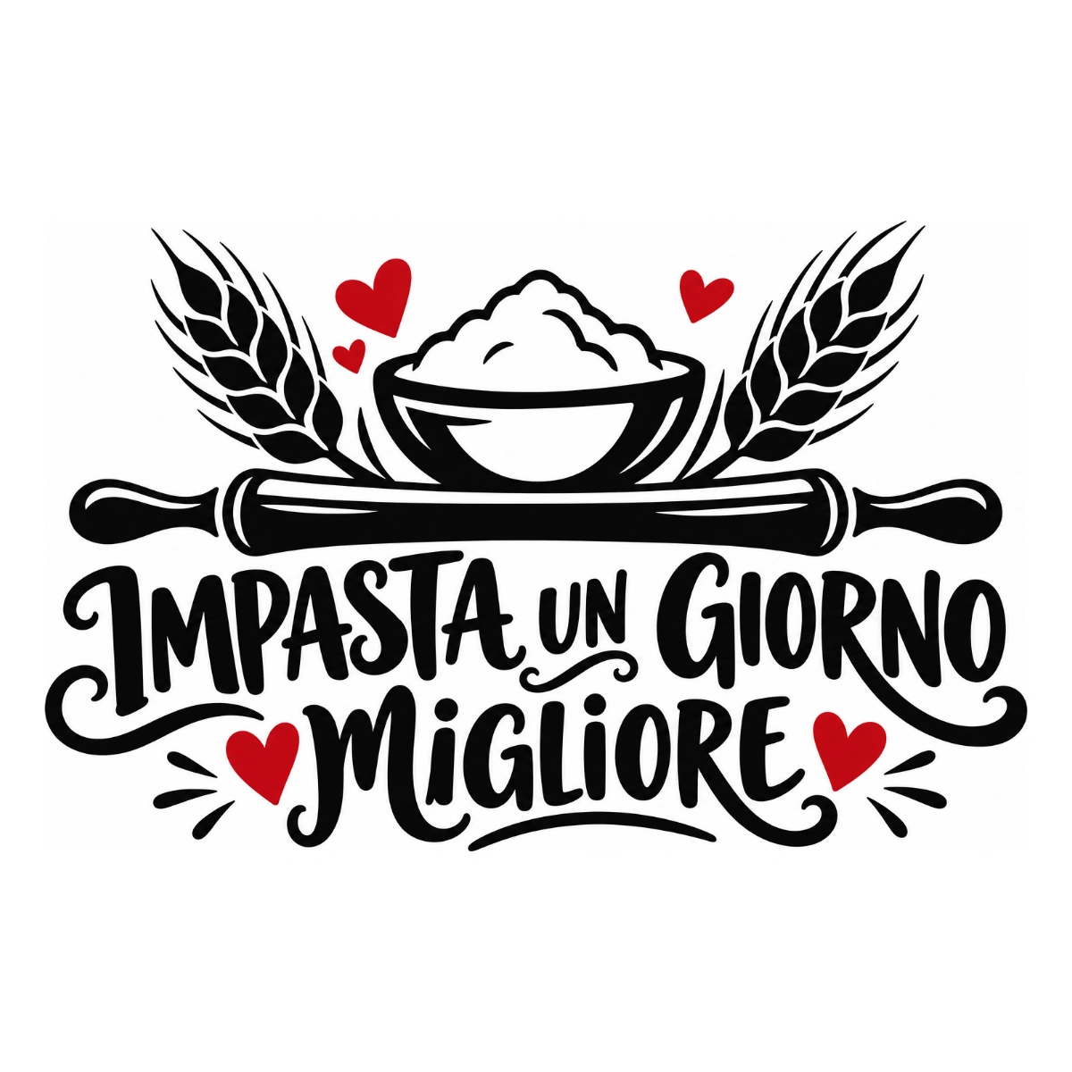 Adesivo cucina - Impasta un giorno migliore