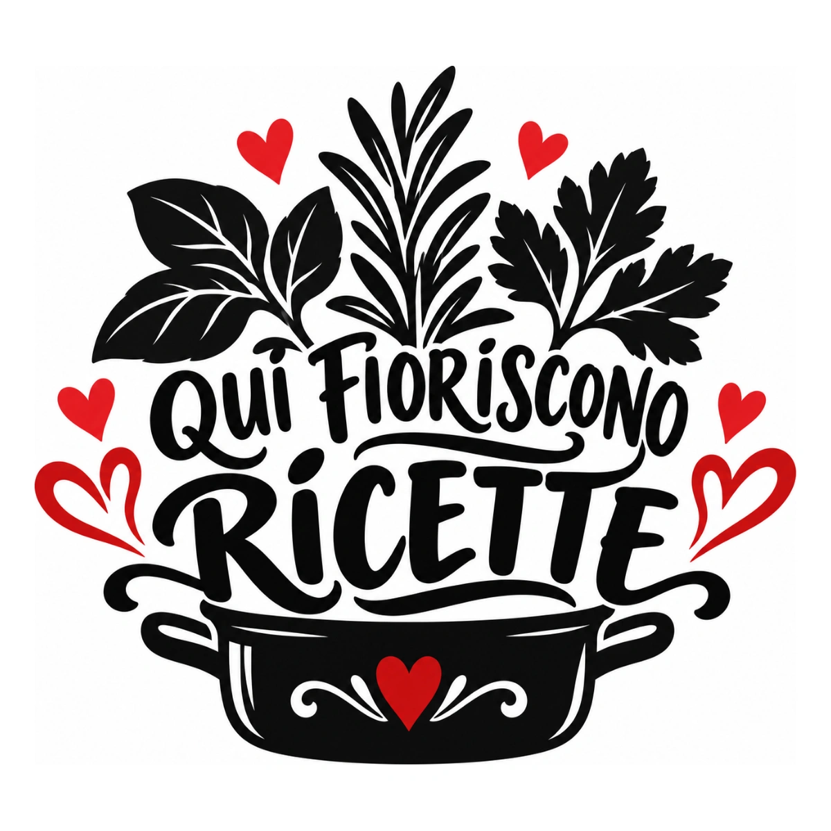 Adesivo cucina - Qui fioriscono ricette