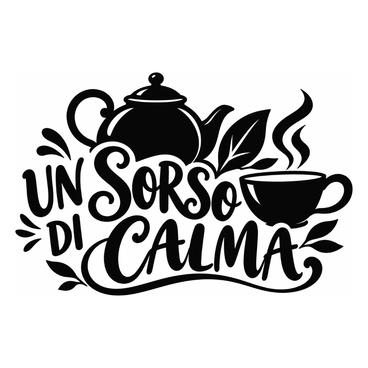 Adesivo cucina - Un sorso di calma