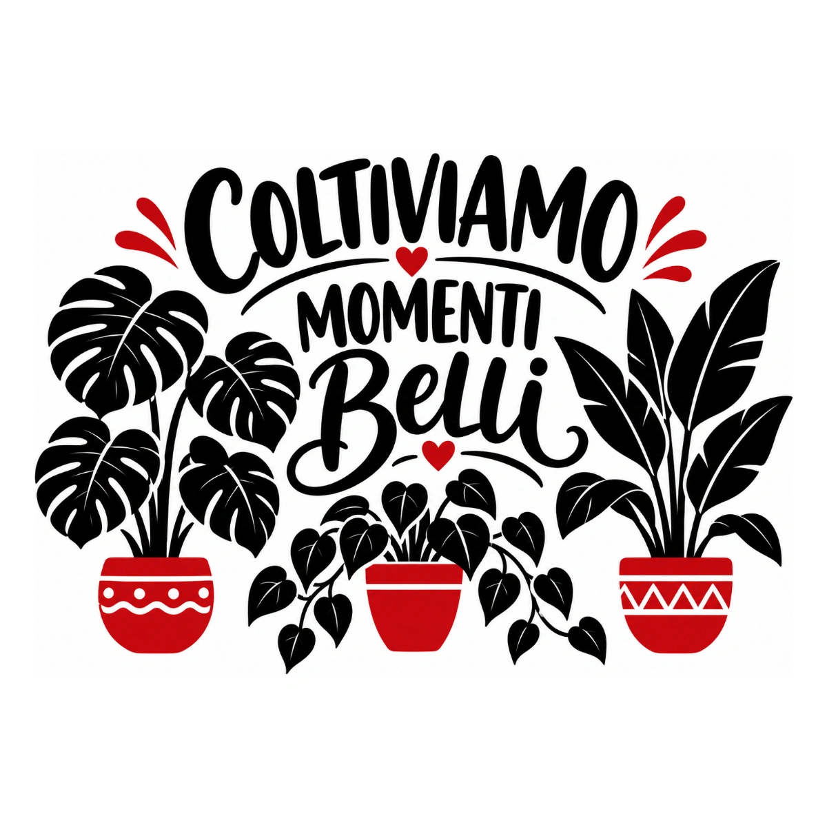 Adesivo soggiorno - Coltiviamo momenti belli