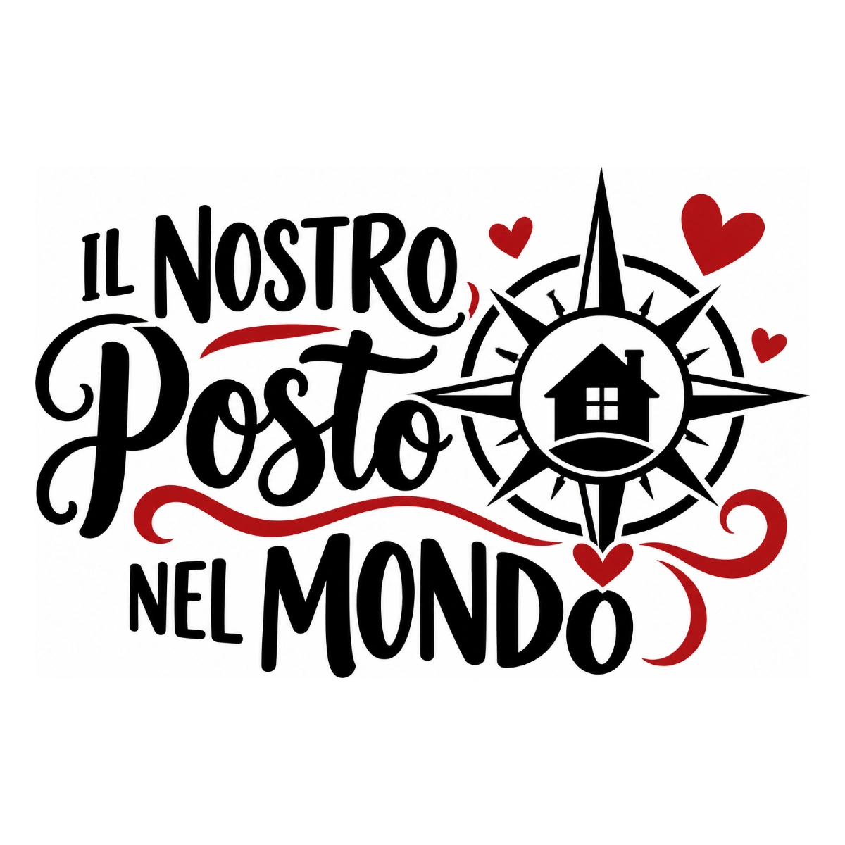 Adesivo soggiorno - Il nostro posto nel mondo