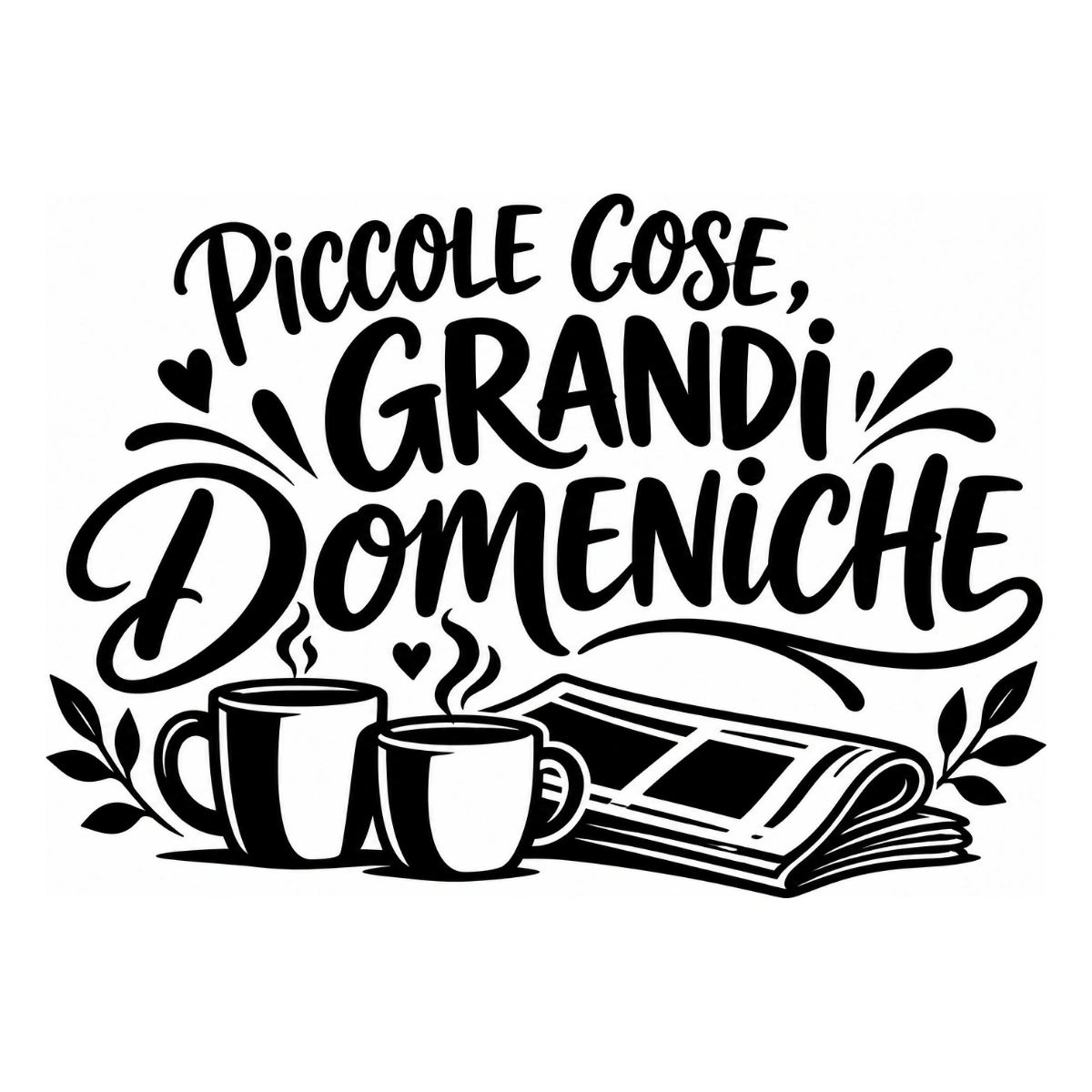 Adesivo soggiorno - Piccole cose, grandi domeniche