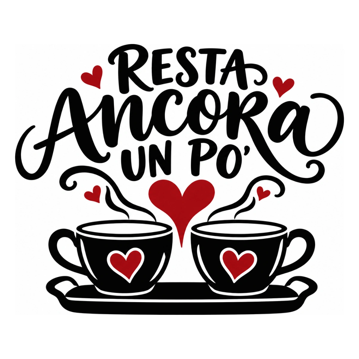Adesivo soggiorno - Resta ancora un po’