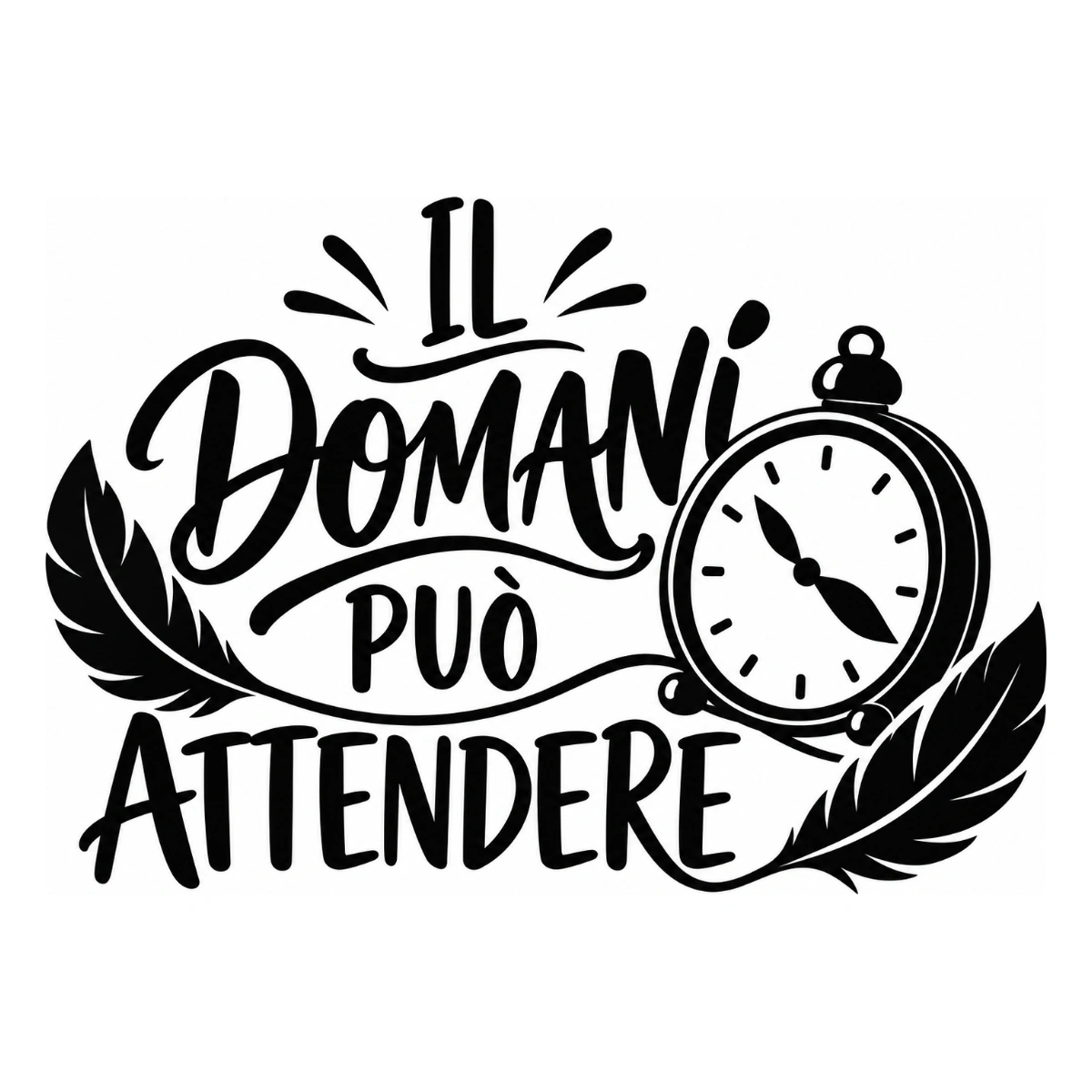 Adesivo camera da letto - Il domani può attendere