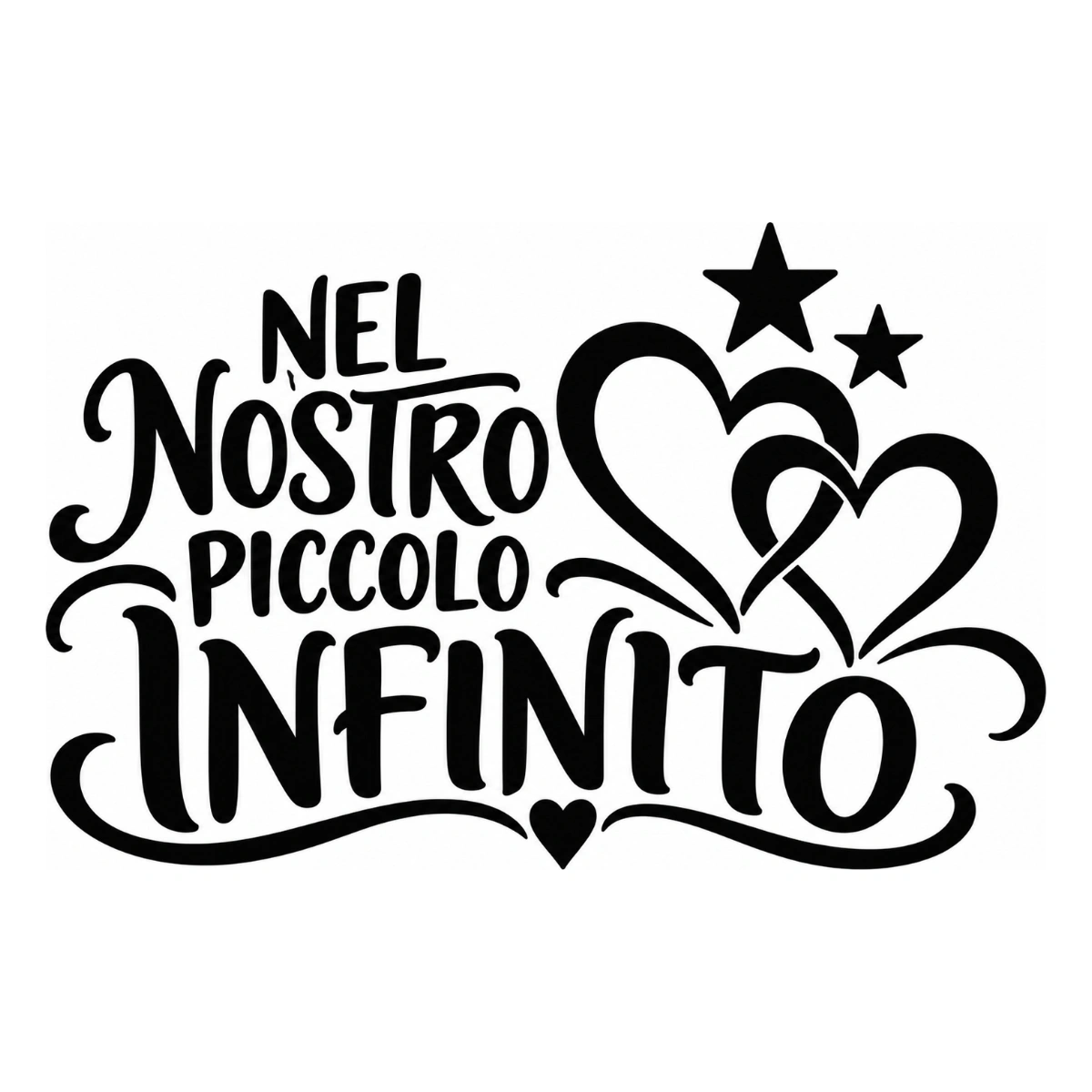 Adesivo camera da letto - Nel nostro piccolo infinito