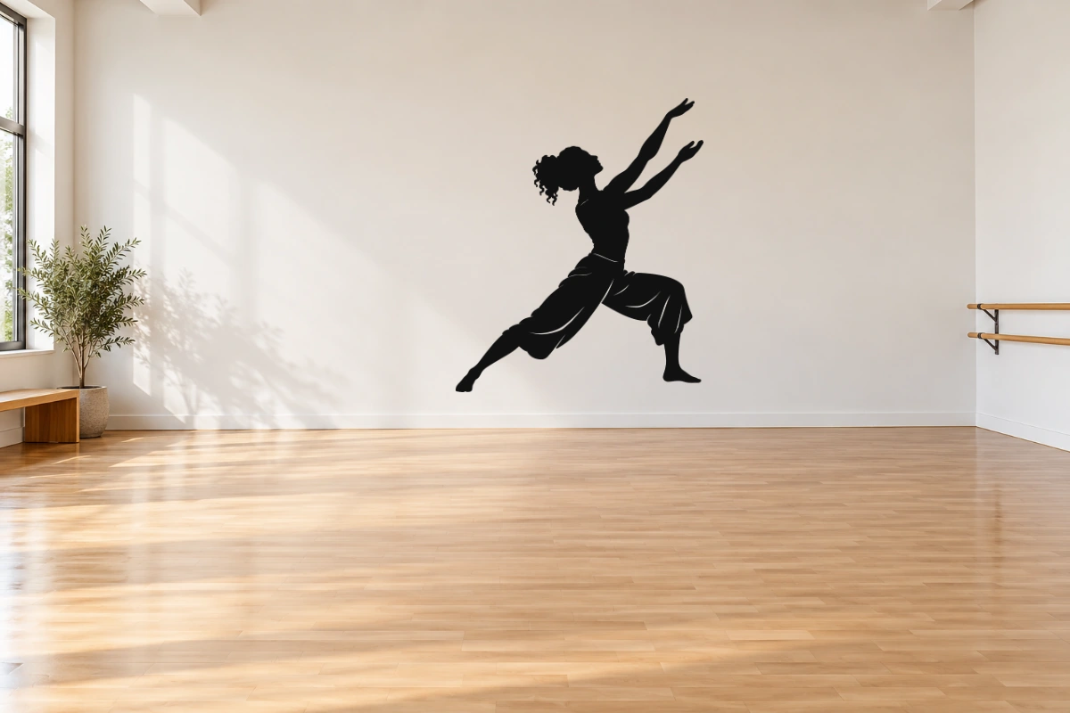 Slancio contemporaneo - stesso adesivo in sala da ballo; scala indicativa, arredi esclusi