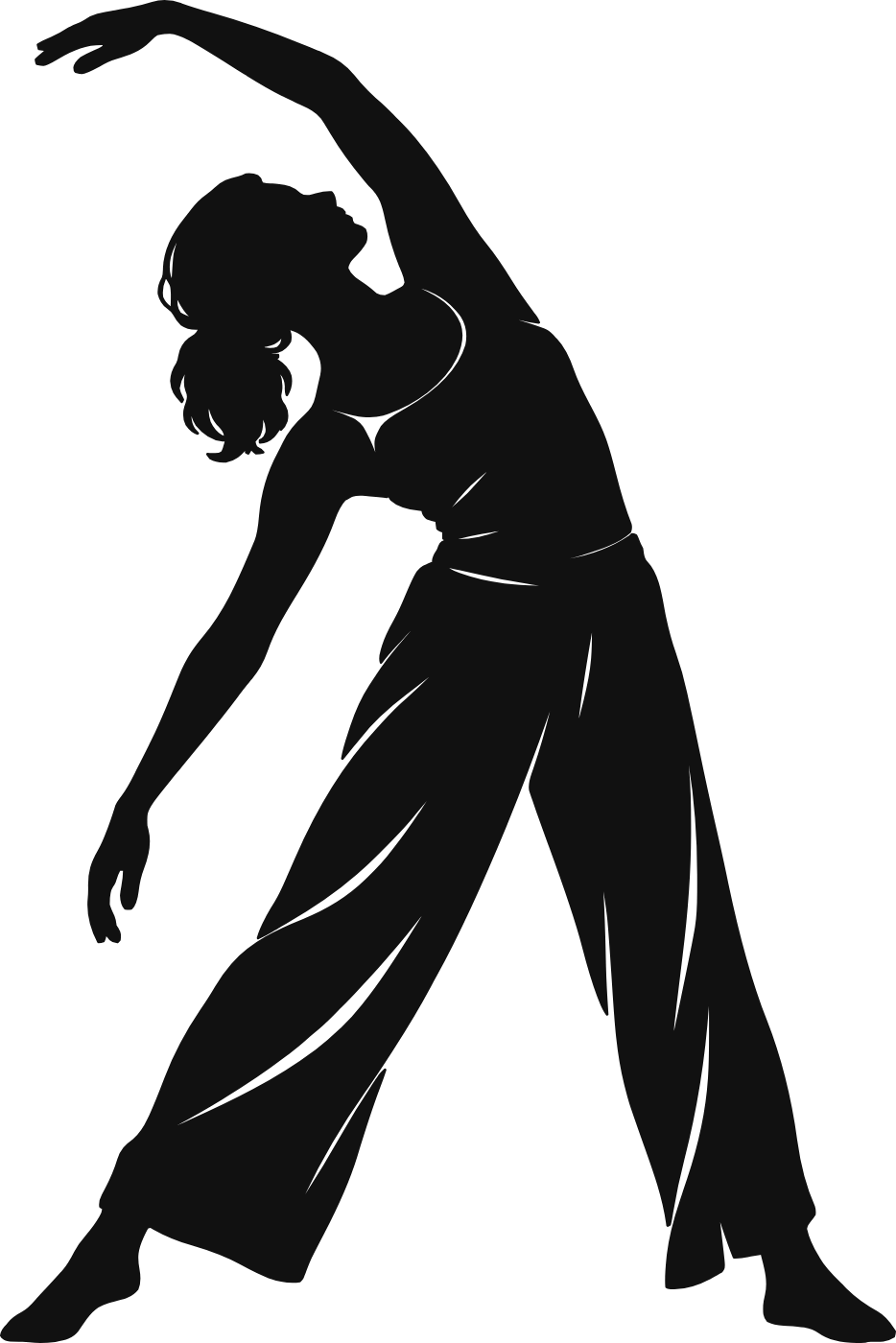 L'onda del corpo - immagine del disegno monocolore