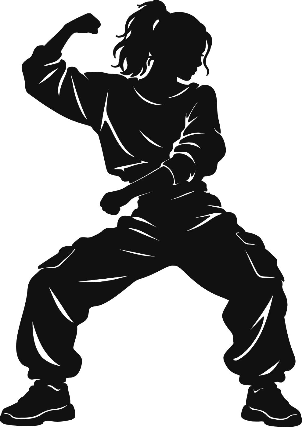 Energia hip hop - immagine del disegno monocolore