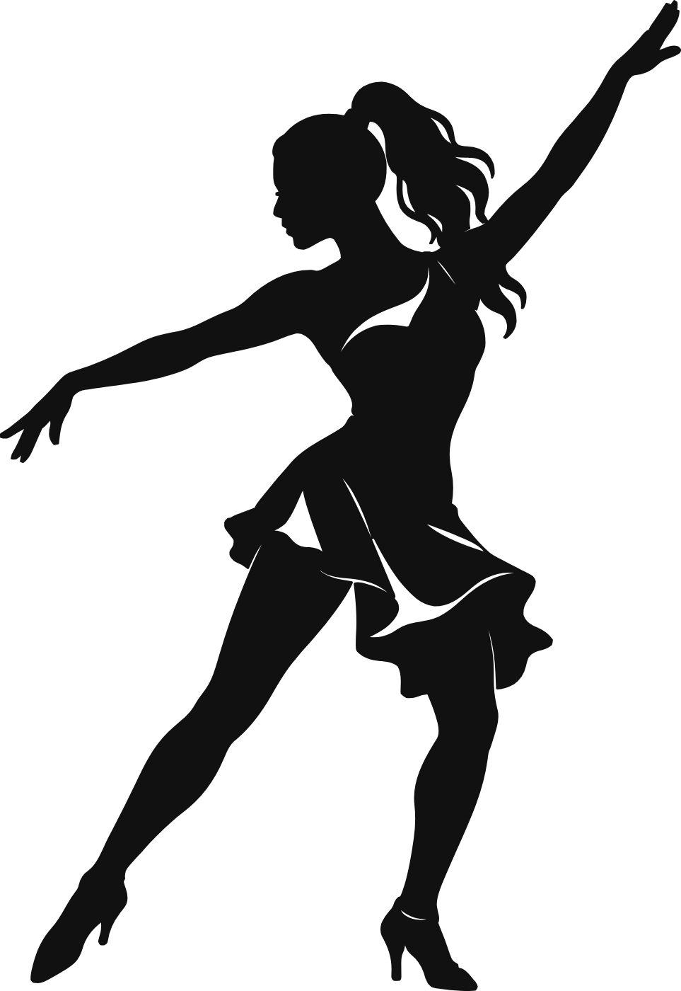 Ritmo latino in diagonale - immagine del disegno monocolore