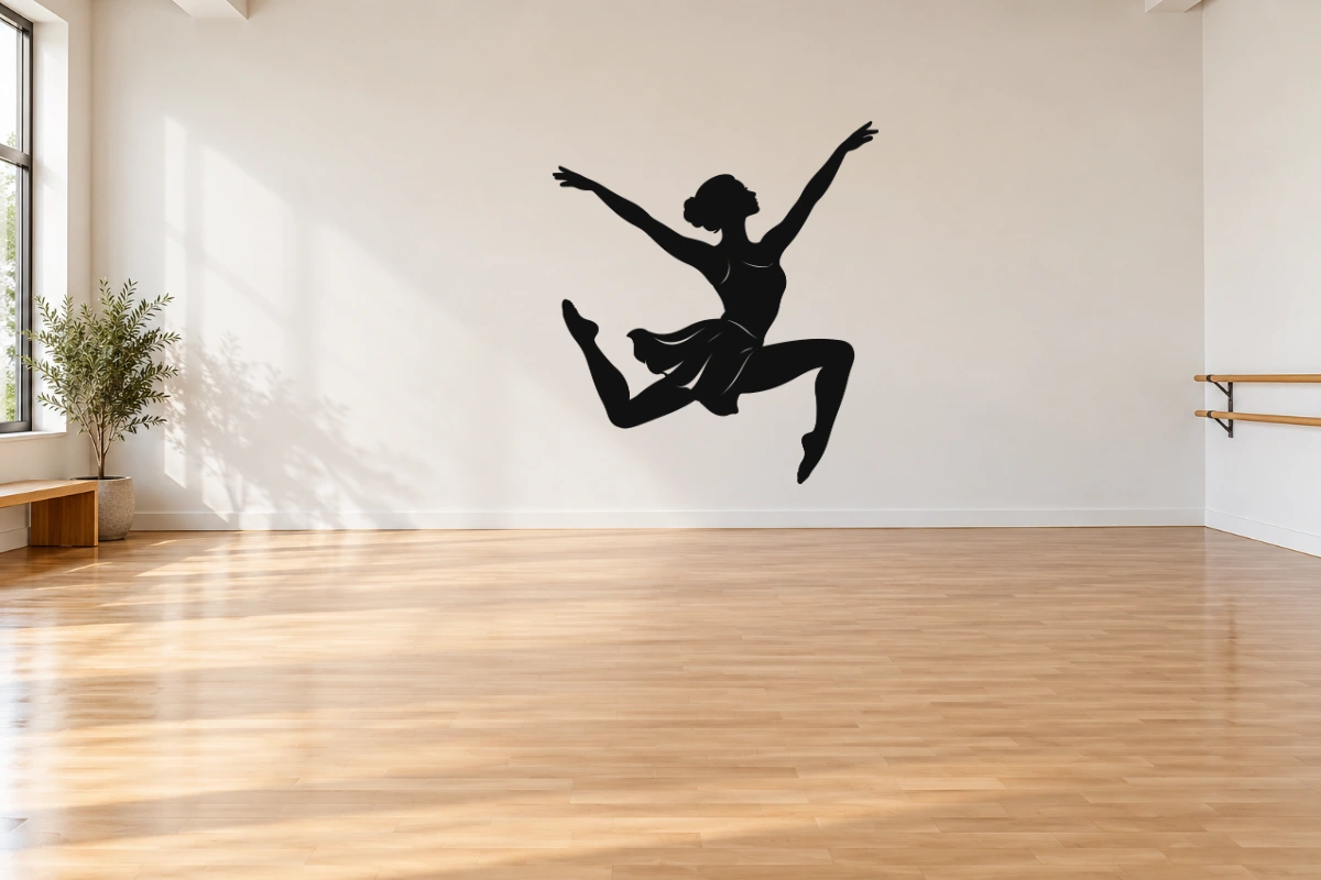 Salto raccolto - stesso adesivo in sala da ballo; scala indicativa, arredi esclusi