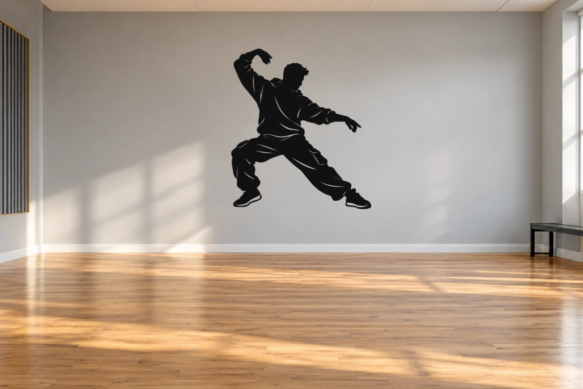 Ritmo hip hop - stesso adesivo in sala da ballo; scala indicativa, arredi esclusi