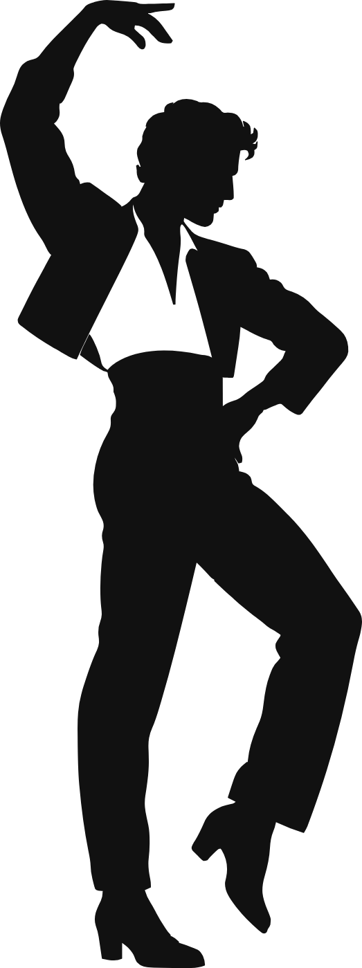 Gesto flamenco maschile - immagine del disegno monocolore