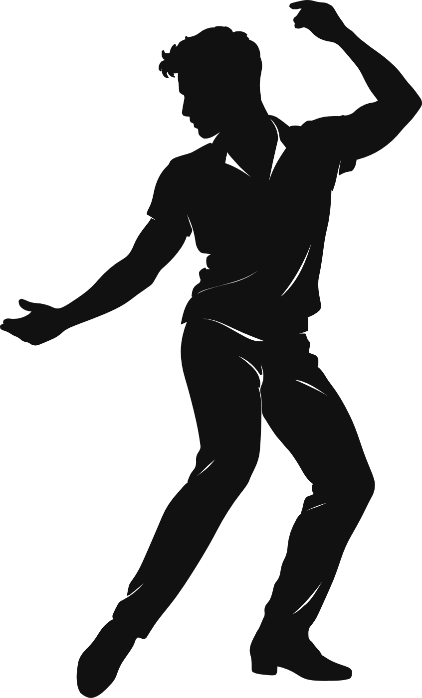 Un passo di bachata - immagine del disegno monocolore