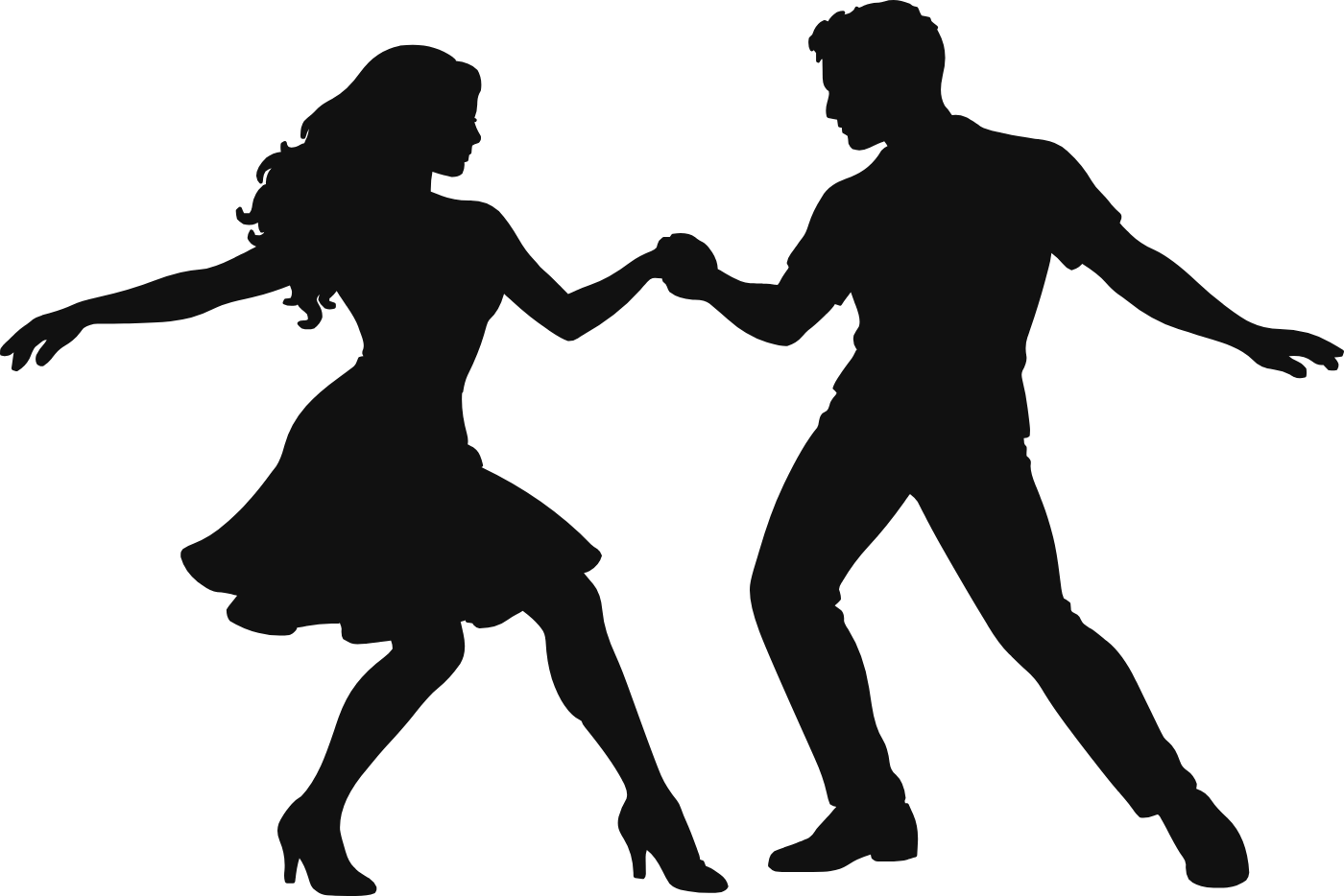Bachata in armonia - immagine del disegno monocolore
