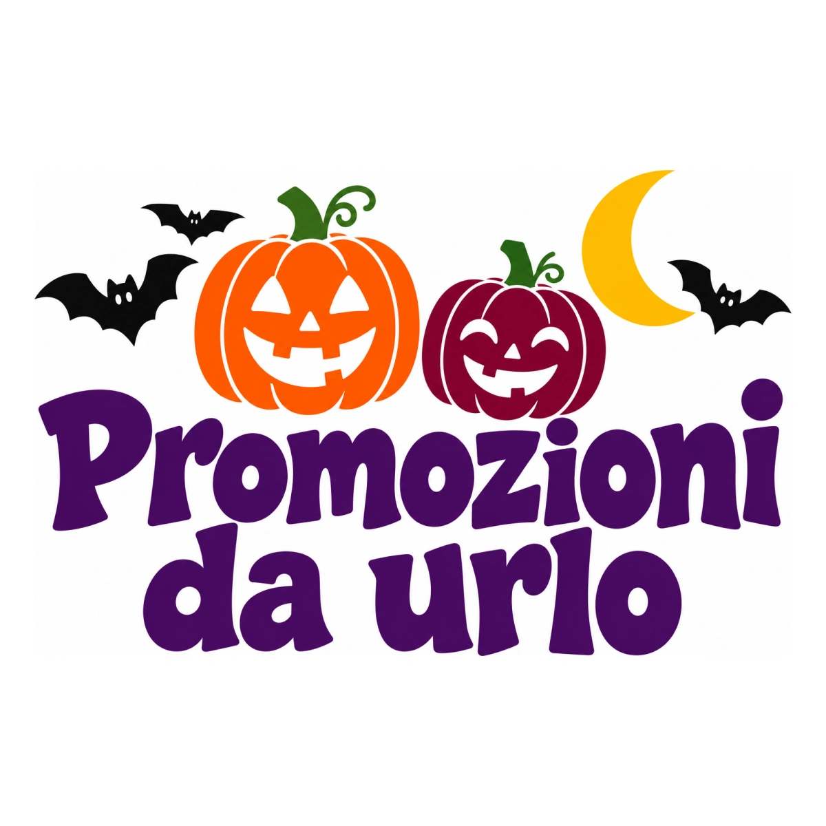Vetrofania Halloween multicolore - Promozioni da urlo