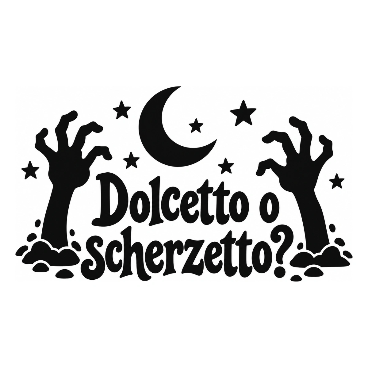 Vetrofania Halloween nera - Mani della notte