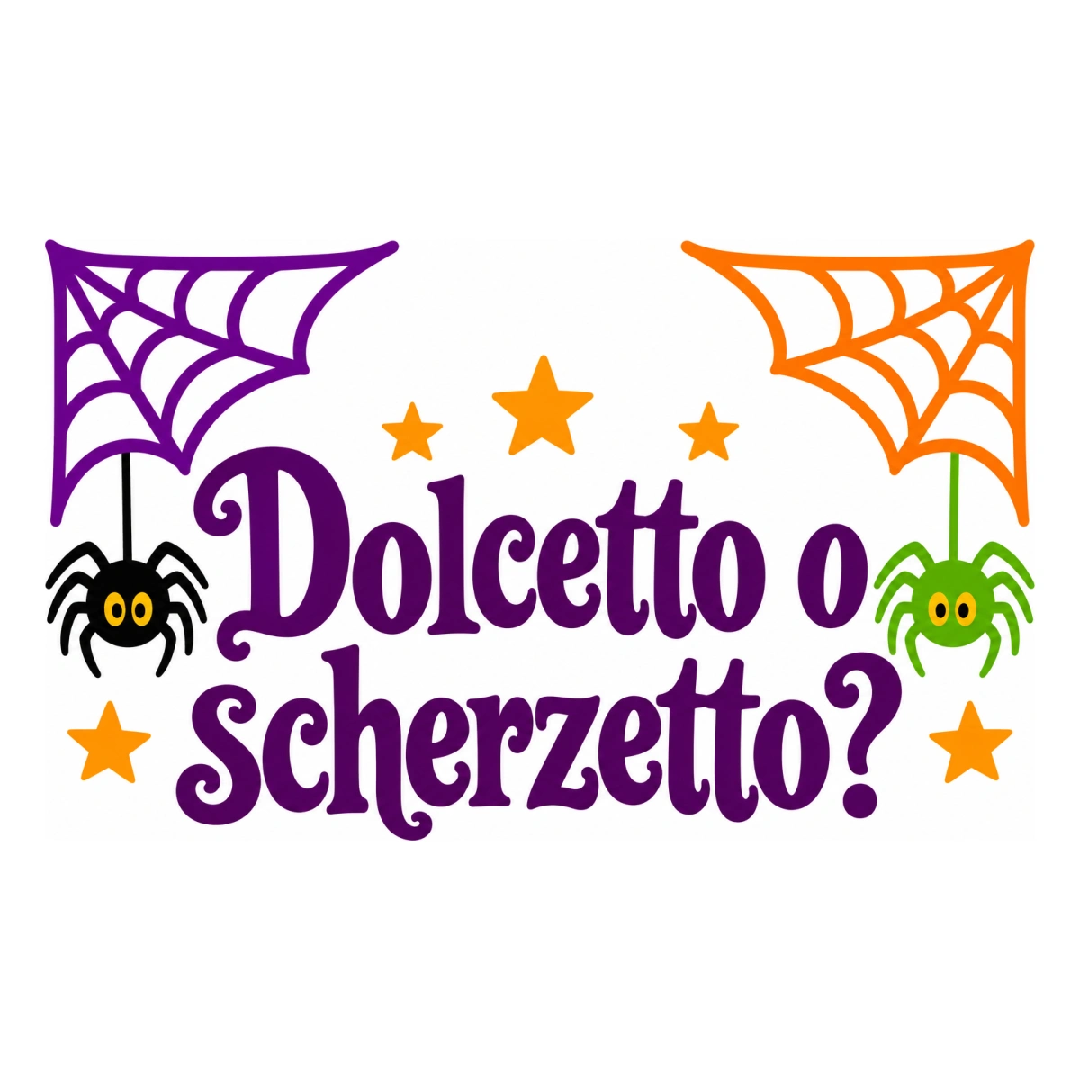 Vetrofania Halloween multicolore - Ragnatele colorate