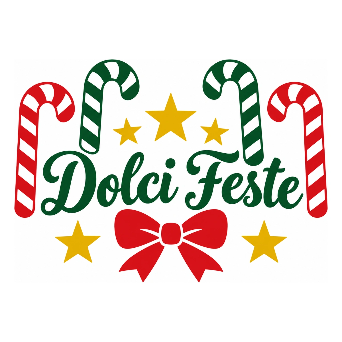 Vetrofania Natale multicolore - Bastoncini di zucchero