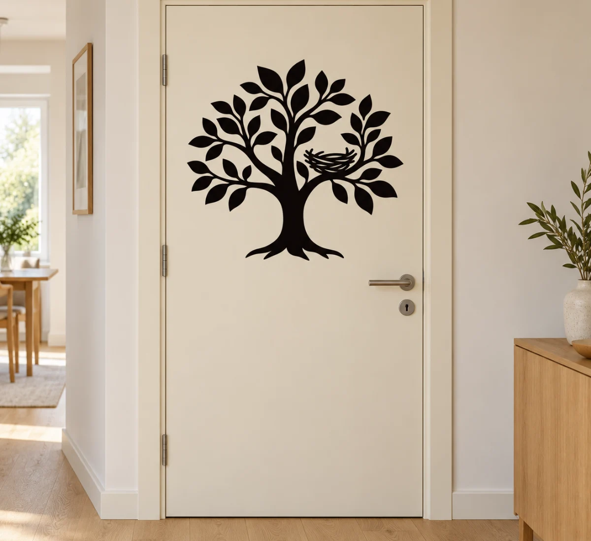 Albero dei nidi - simulazione su porta interna liscia