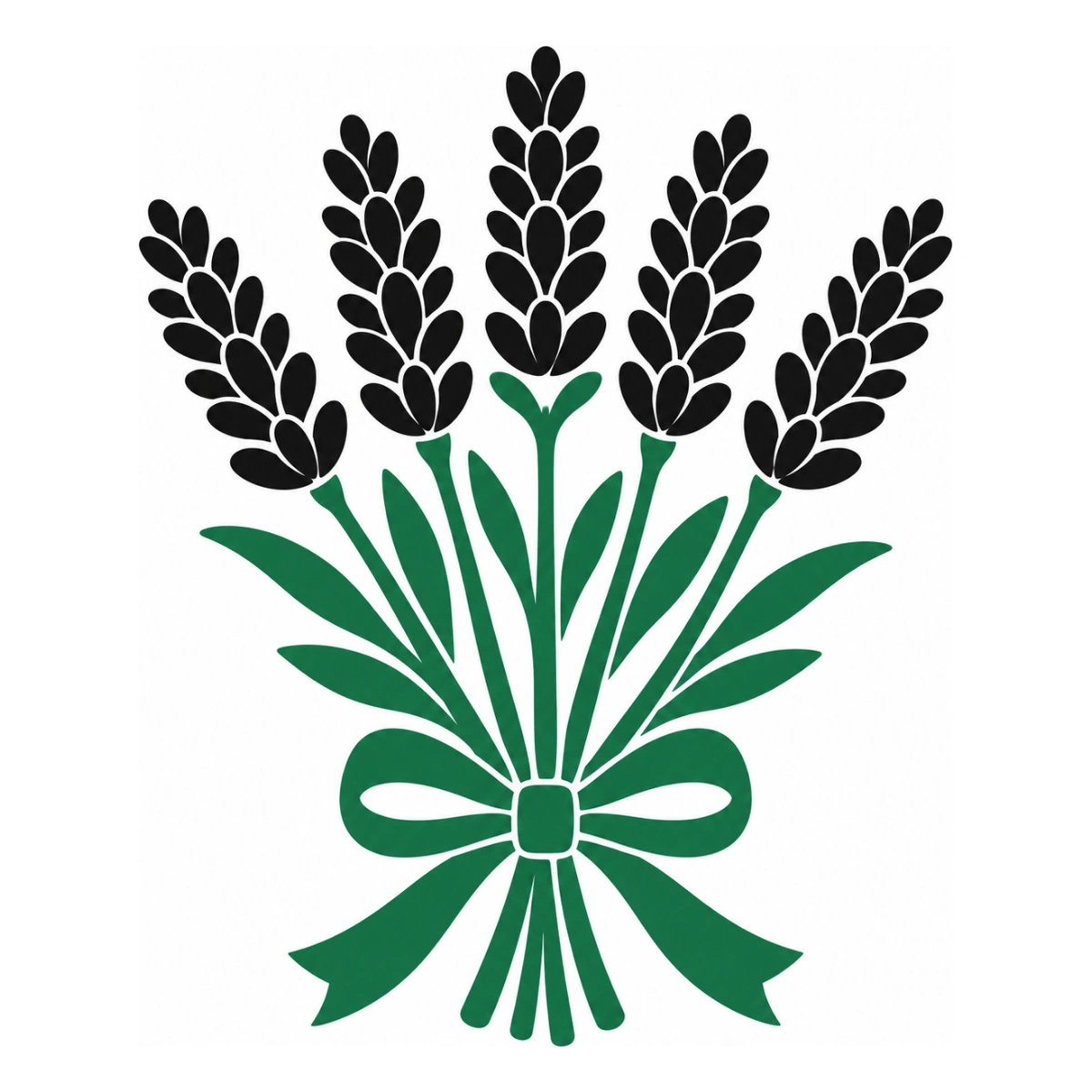 Lavanda stilizzata - disegno adesivo multicolore