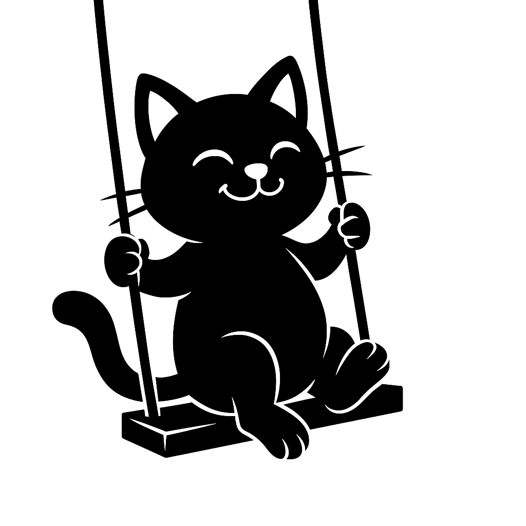 Gatto sulla giostra