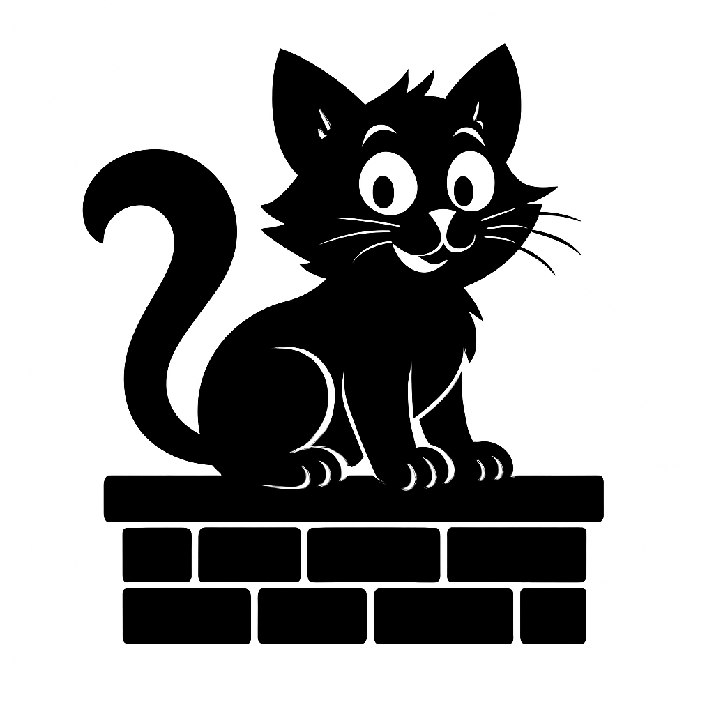 Gatto sul muro