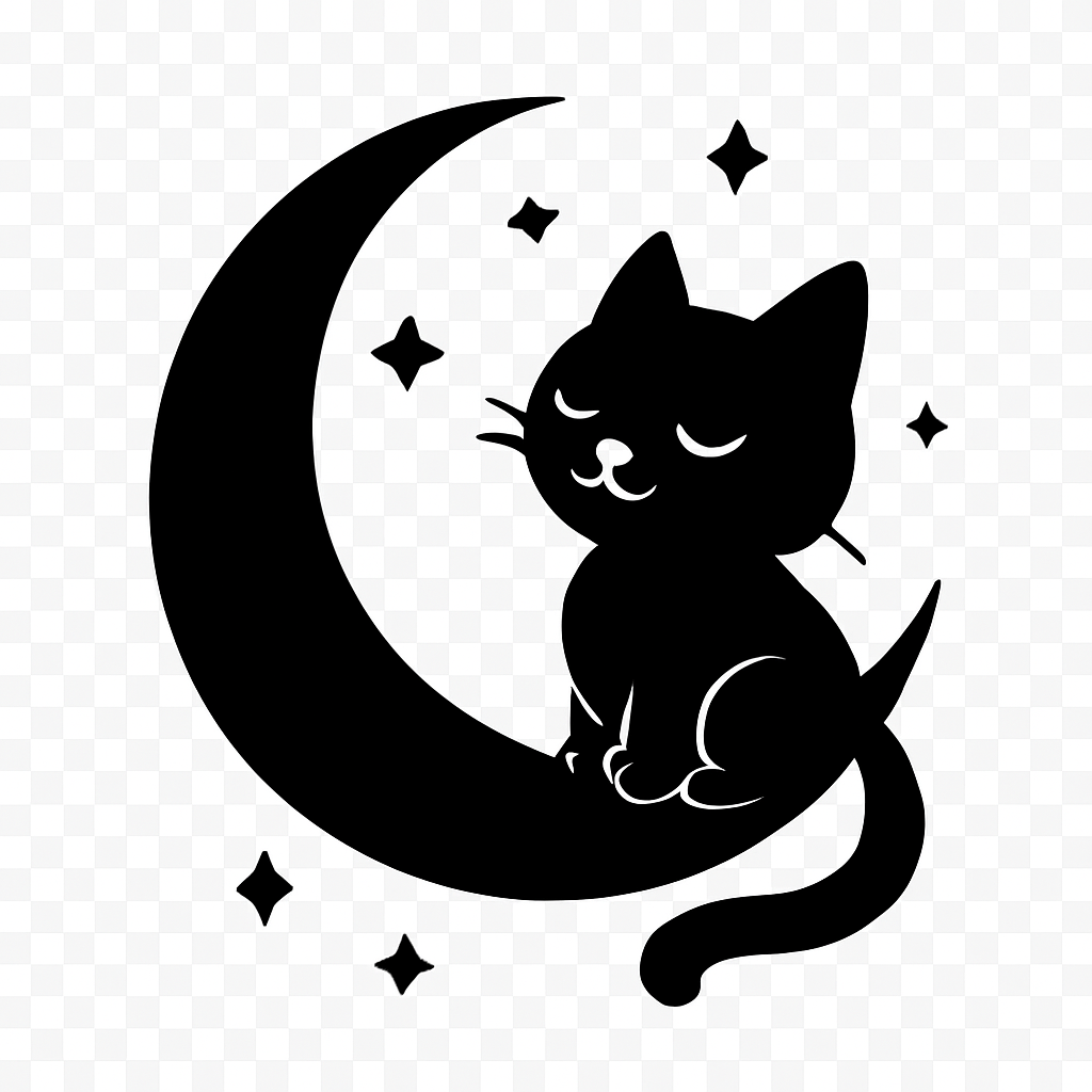 Gatto sulla luna