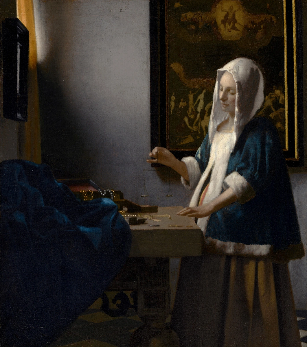 Donna con bilancia - Johannes Vermeer | Riproduzione su tela