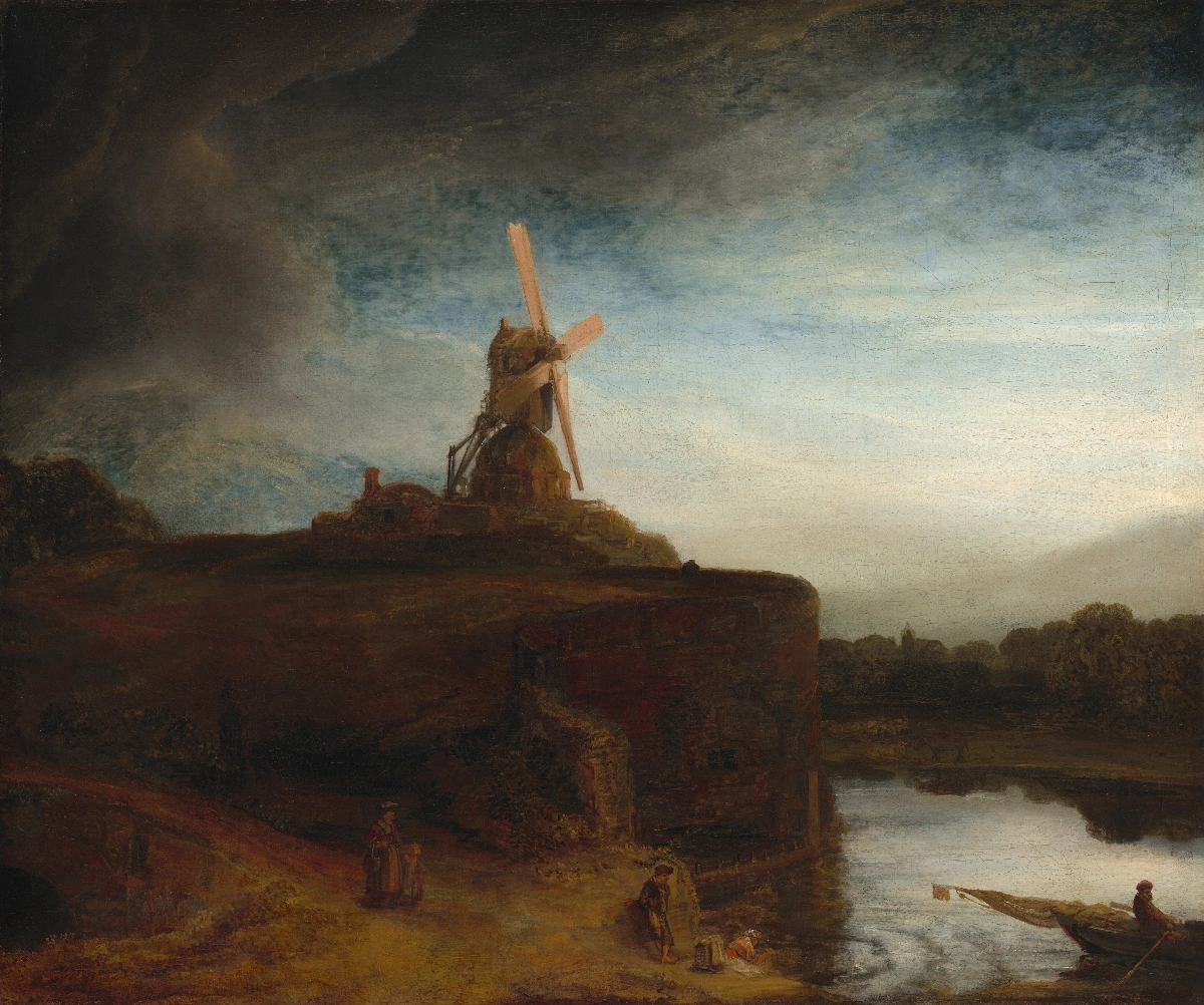 Il mulino - Rembrandt van Rijn | Riproduzione su tela
