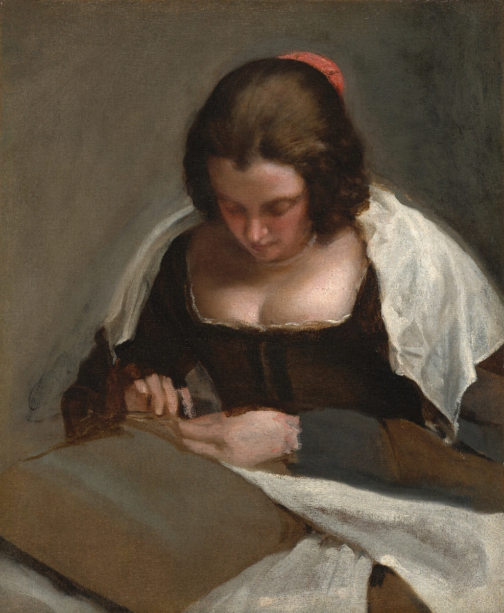 La cucitrice - Diego Velázquez | Riproduzione su tela