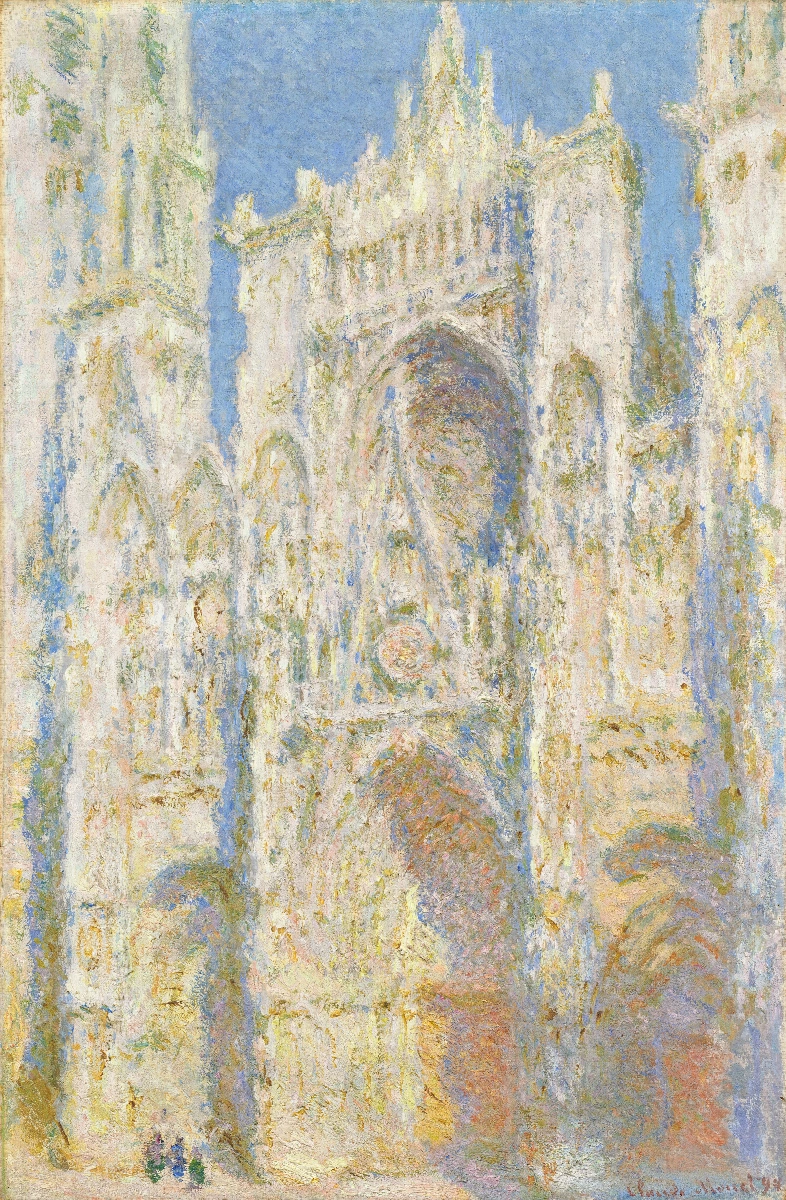Cattedrale di Rouen al sole - Claude Monet | Riproduzione su tela